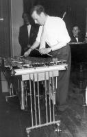 Eric Davis, Eric is a bit of a multi-instrumentalist, here he is on Vibraphone, somewhere in London circa 190?..